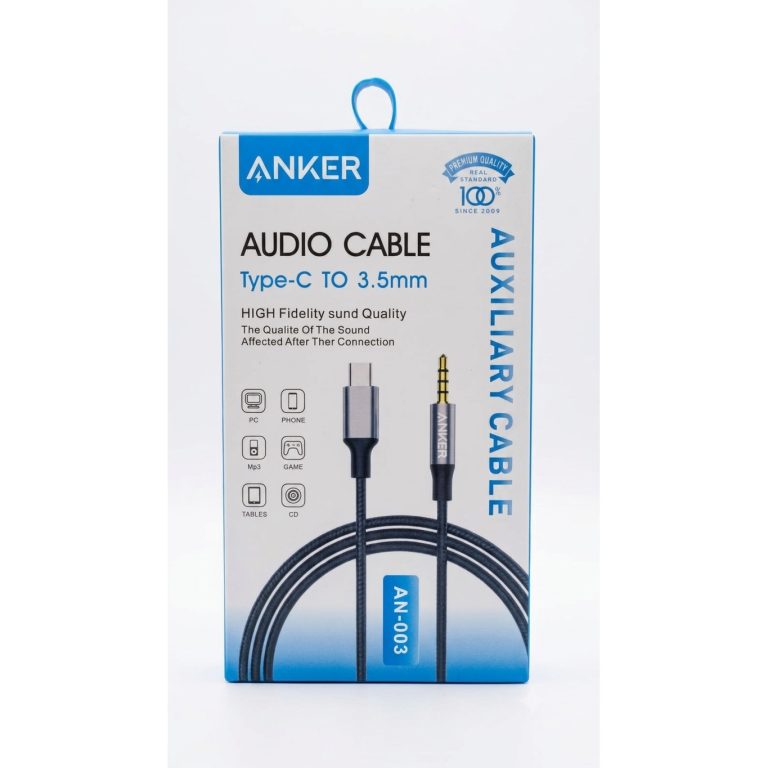اكتشف كابل AUX مضفر بمحول صوت USB-C إلى 3.5 ملم، الحل المثالي لتوصيل الأجهزة الحديثة بسلاسة وسهولة. هذا الكابل يتميز بجودة تصنيع عالية، حيث توفر الألياف المضفرة متانة إضافية وتقلل