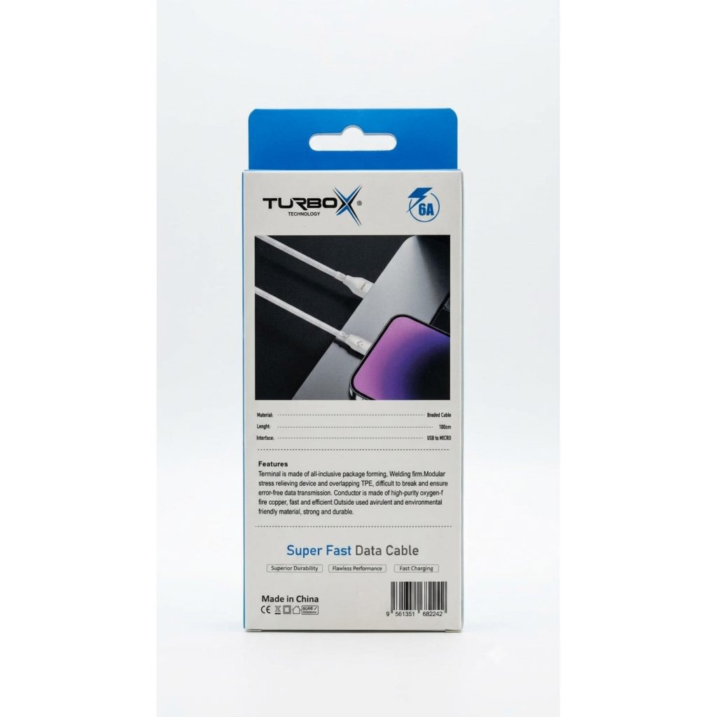 TurboX Technology data cable, specifically model CX-123