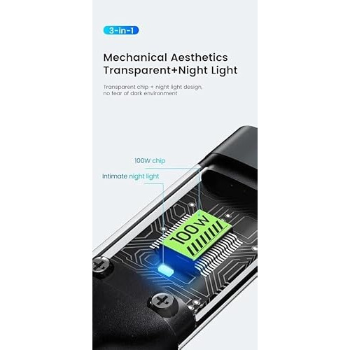 كابل USB متعدد 3 في 1 مضفر لشحن سريع 6 أمبير/ 100 وات، شريحة ذكية، إصدار أكثر سمكا، متوافق مع لايتنينج/ مايكرو/ نوع سي