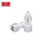 Earldom شاحن سيارة ذكي مزدوج USB من إيرلدوم مع كابل ميكرو - شحن سريع 2.4 أمبير - أبيض