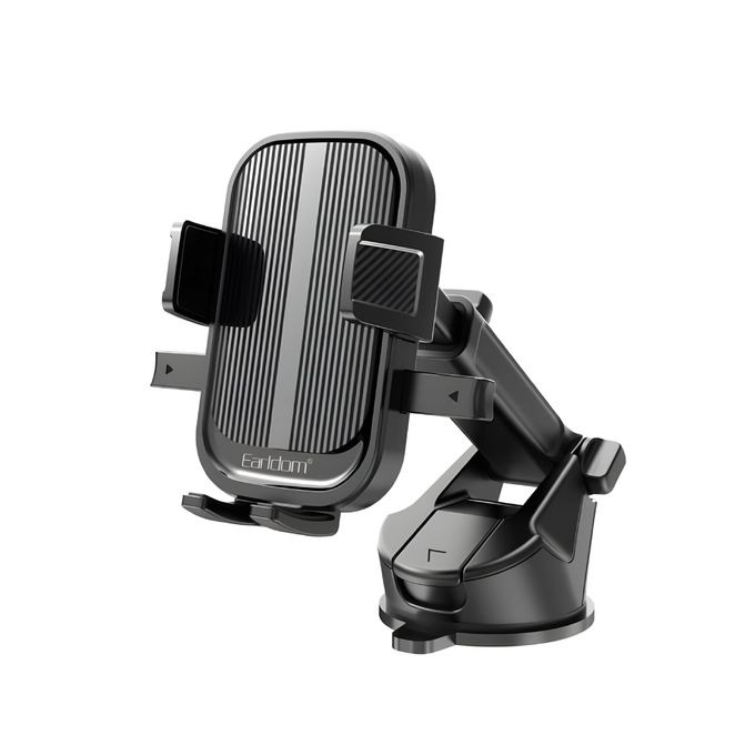 حامل جوال Earldom EH264 تثبيت قوي ودوران 360° لقيادة أكثر أمانًا حامل سيارة مزود بذراع تلسكوبي