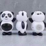 مكبر صوت بلوتوث لاسلكي محمول على شكل باندا طراز T305، بقدرة 5 وات، يدعم بطاقة تي اف / USB، شحن من النوع سي، مضخم صوت مضخم الصوت بجهير عميق وجودة صوت نقية